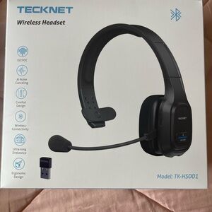 TeckNet Wireless Headset with Microphone
